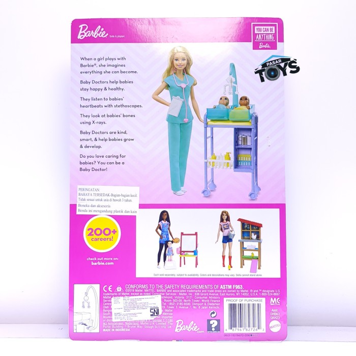 Barbie Baby Doctor Playset Mattel Boneka Barbie Dokter #Original