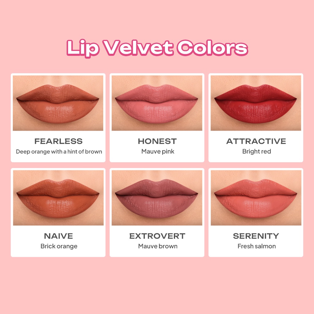 Implora Urban Lip Cream Matte 12 Warna | Lip Velvet | Cheek &amp; Liptint | Jelly Tint Lip Tint BPOM