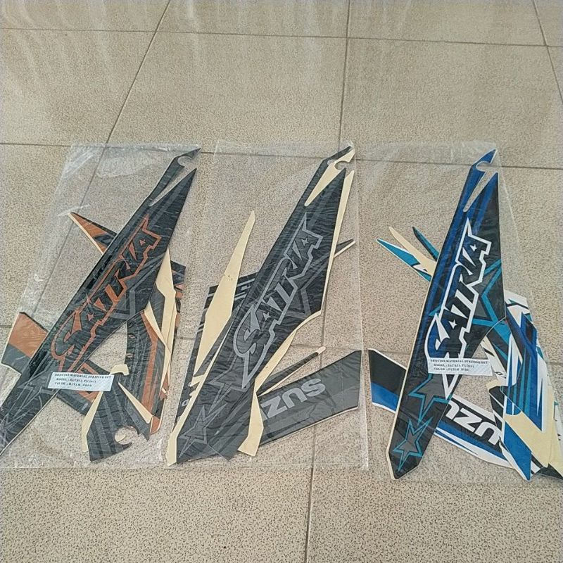 striping body motor satria FU 2014 standar berkualitas termurah