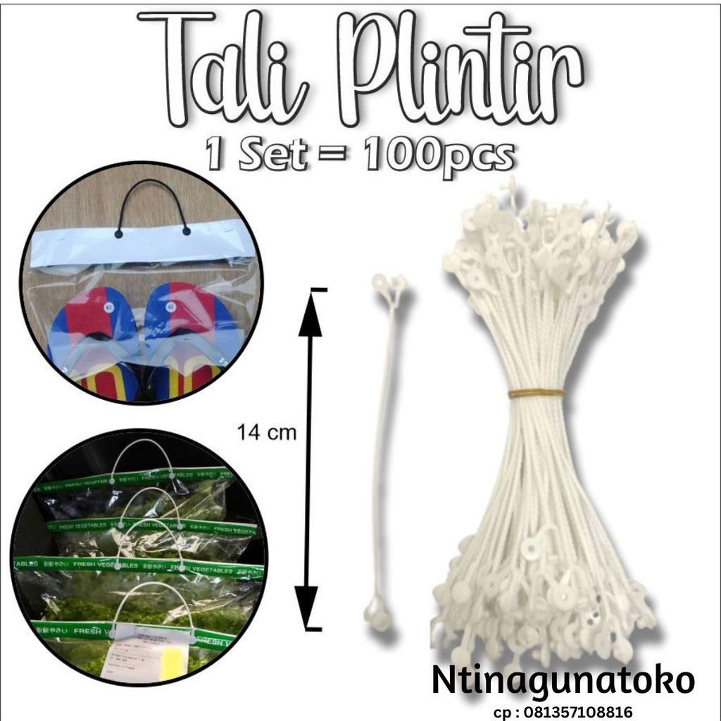 

Tali Plintir Snack Panjang 100 Pcs / Tali Souvenir Isi 100pcs / Tali jinjing / Tali tenteng / Tali Sandal Serabaguna BISA COD