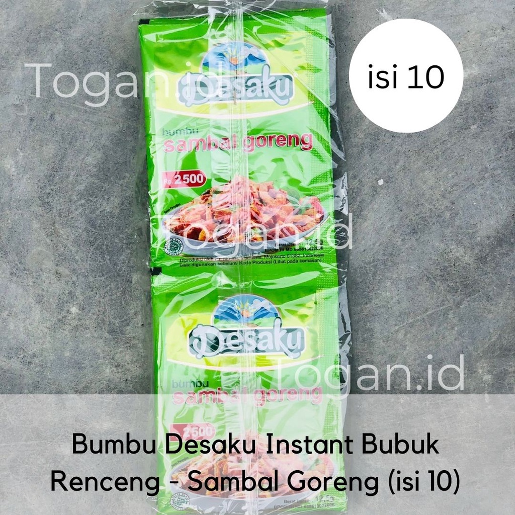 

Desaku Bumbu Sambal Goreng isi 10 sachet Bubuk Instant Kentang