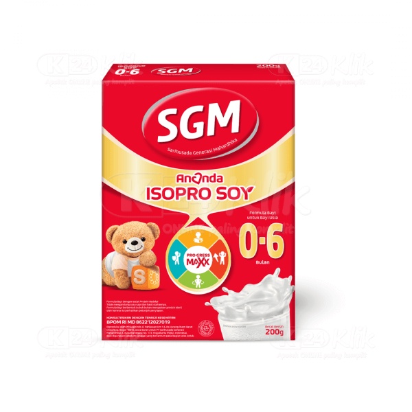 SGM ANANDA ISOPRO SOY 200 GR susu soya 0-6 bulan