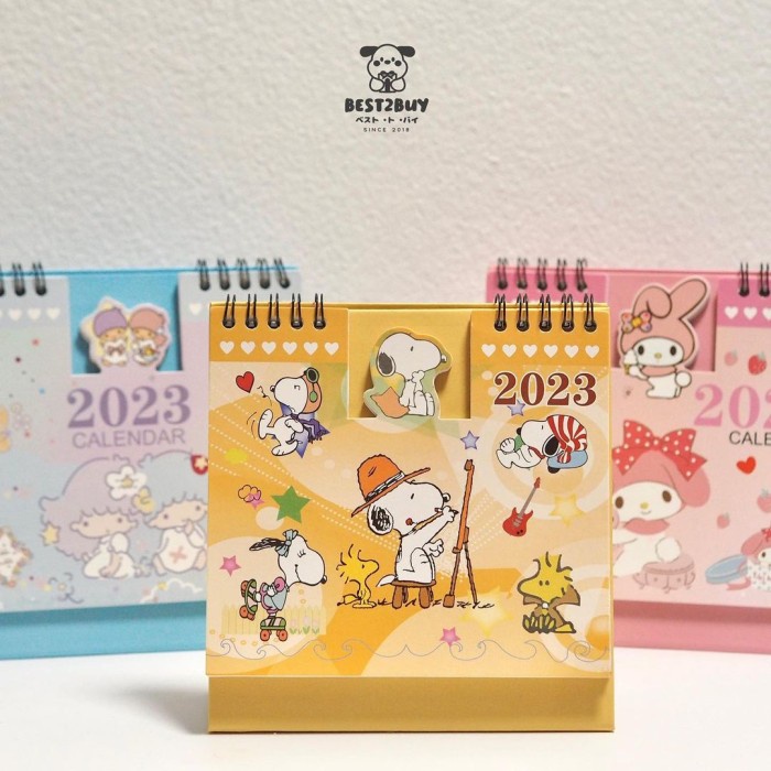 

Kalender Meja 2023 Snoopy, Hello Kitty, My Melody Dll Star Seller