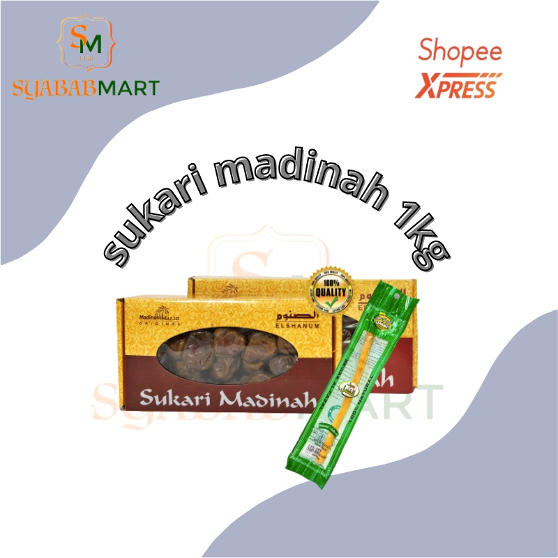 

Kurma Sukari NR 1 Kg free siwak / Kurma Sukari Basah / Kurma Raja / Kurma Sukkari Al Qosim Paling Murah / Oleh Oleh Haji Umroh