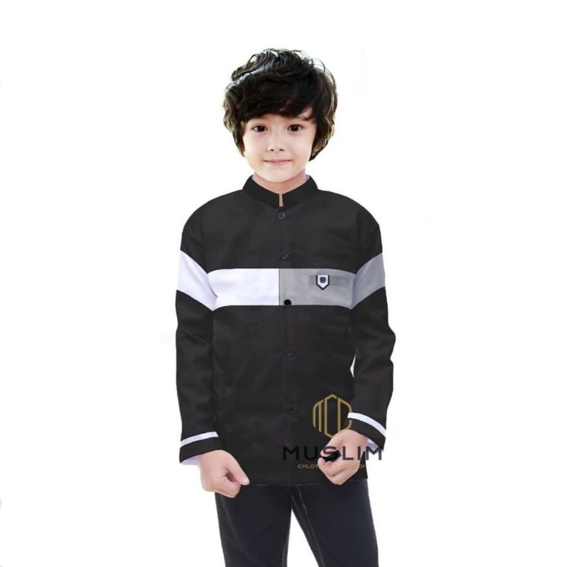 kemeja koko anak SD kombinasi 3 warna
