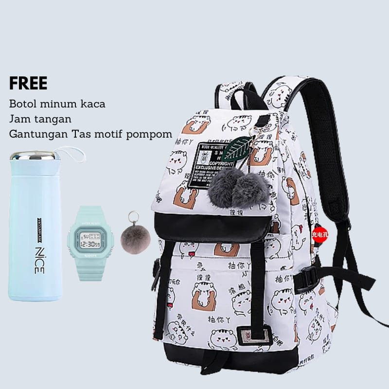 TM30-Tas Sekolah Anak Laki Laki Sd Smp Sma Ransel Kerja ORIGINAL Tas Sekolah Anak Laki BackPack IMPORT