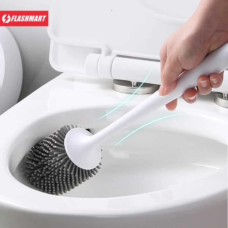 Flashmart Sikat Toilet WC Silicone Brush Wall Mounted - E2023