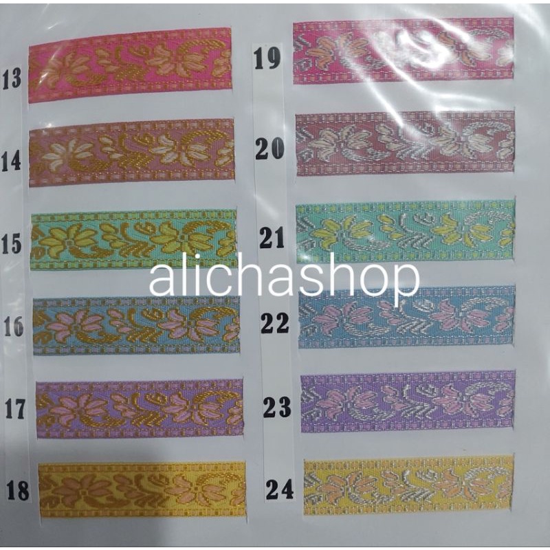 Renda motif batik/ renda webbing motif