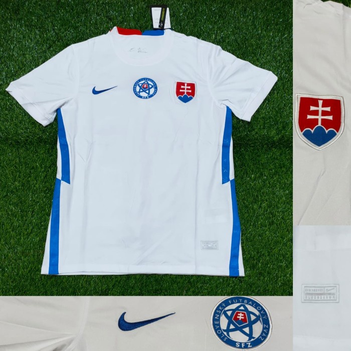 jersey  JERSEY BAJU BOLA SLOVAKIA AWAY 2020/2021 GRADE ORI IMPORT(F3C5) Jersey Bola Retro Jersey Bol
