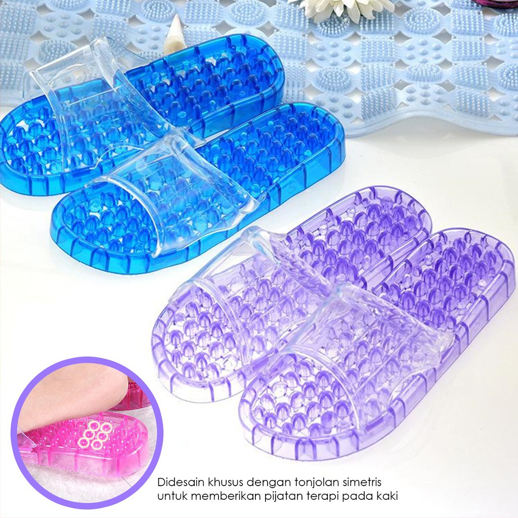 SANDAL PRIA WANITA TERAPI PIJAT REFLEKSI KESEHATAN SENDAL PRIA WANITA KAMAR MANDI ANTI LICIN
