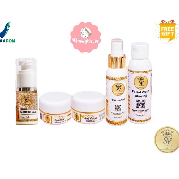 ♖ WHITENING GLOW SV GLOWSKIN / SV GLOWSKIN ORIGINAL PAKET HEMAT ☇