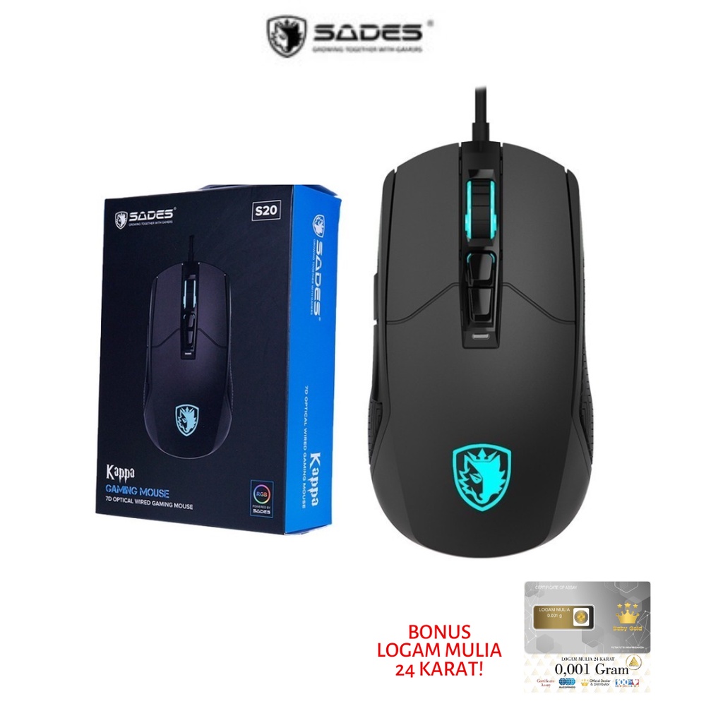 Mouse Gaming Sades Kappa S20 / Gaming  Sades S20 gaming Mouse