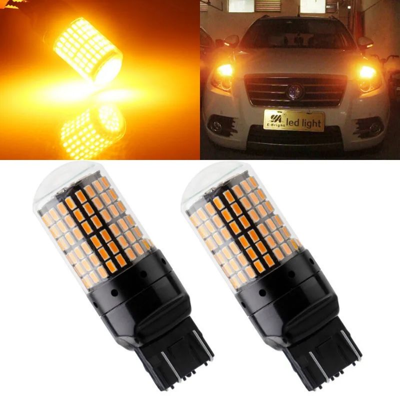 Led T20 7440 144 Smd 12-24 Volt Super Terang R126