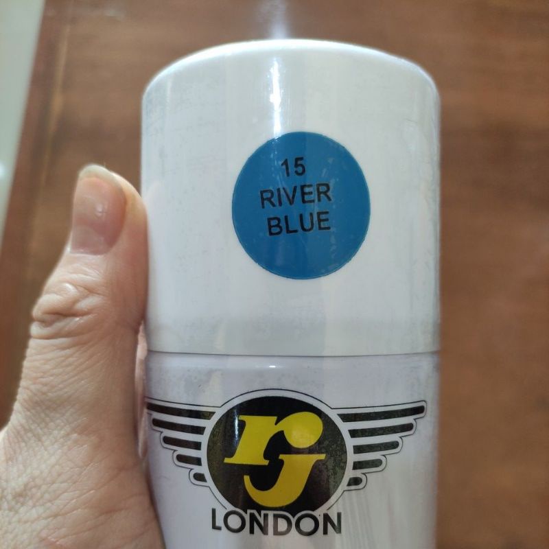 cat semprot RJ (river blue) /acrylic epoxy spray pain RJ / cat kaleng RJ biru (400cc)