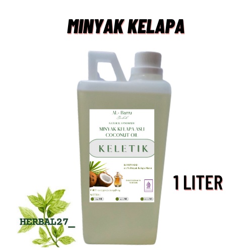 Coconut Oil Minyak Kelapa Murni 1 LITER  / Minyak Klentik Murni 1 LITER / Kelapa asli Minyak