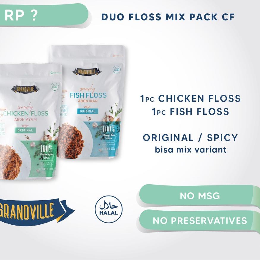 

☊ Grandville Abon AYAM & IKAN Crunchy Duo Mix Pack ❋