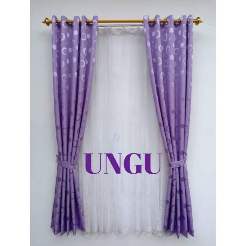 GORDEN SMOCKRING MINIMALIS MOTIF POLKADOT UNGU MUDA