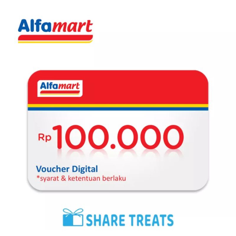 Digital Voucher Alfamart 100rb harga murah untuk info order tolong chat dulu ya
