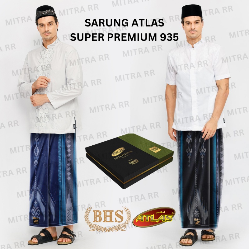 Sarung Atlas SUPER PREMIUM 935 BHS | Sarung Tenun Dewasa by BHS Sarung Atlas Jacquard Songket