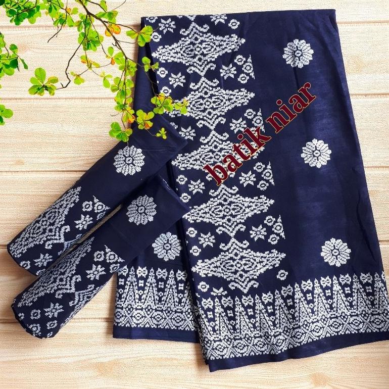 HARGA TERMURAAH kain batik prada gold dan silver niar songket palembang
