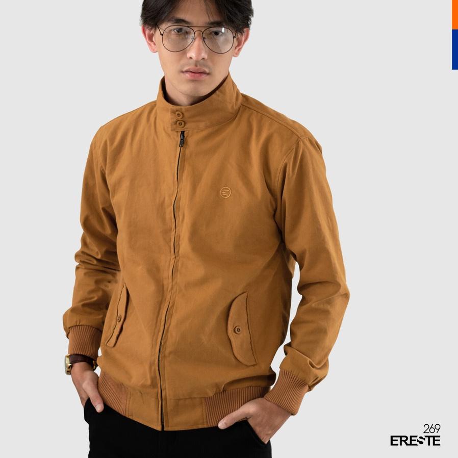 ✫ Ereste269 Jaket Harrington Canvas Bomber Pria Fusion Premium ➽