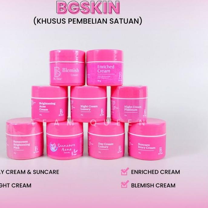 ♘ ECER BG SKIN day cream luxury suncare acne night cream luxury suncare ivory brigtening acne ❉