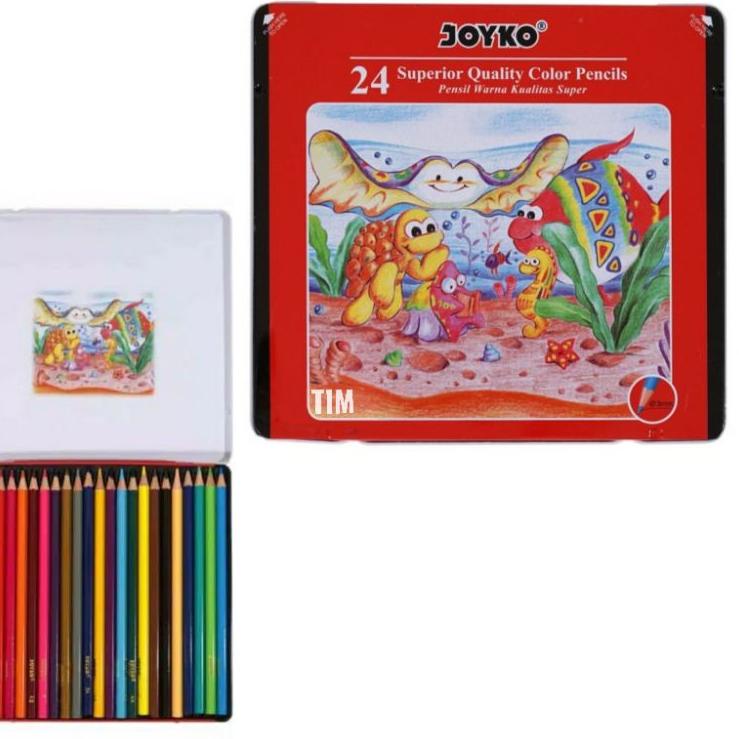 

Harga Bersaing Pensil Warna Joyko CP24TC Kaleng 24 Warna