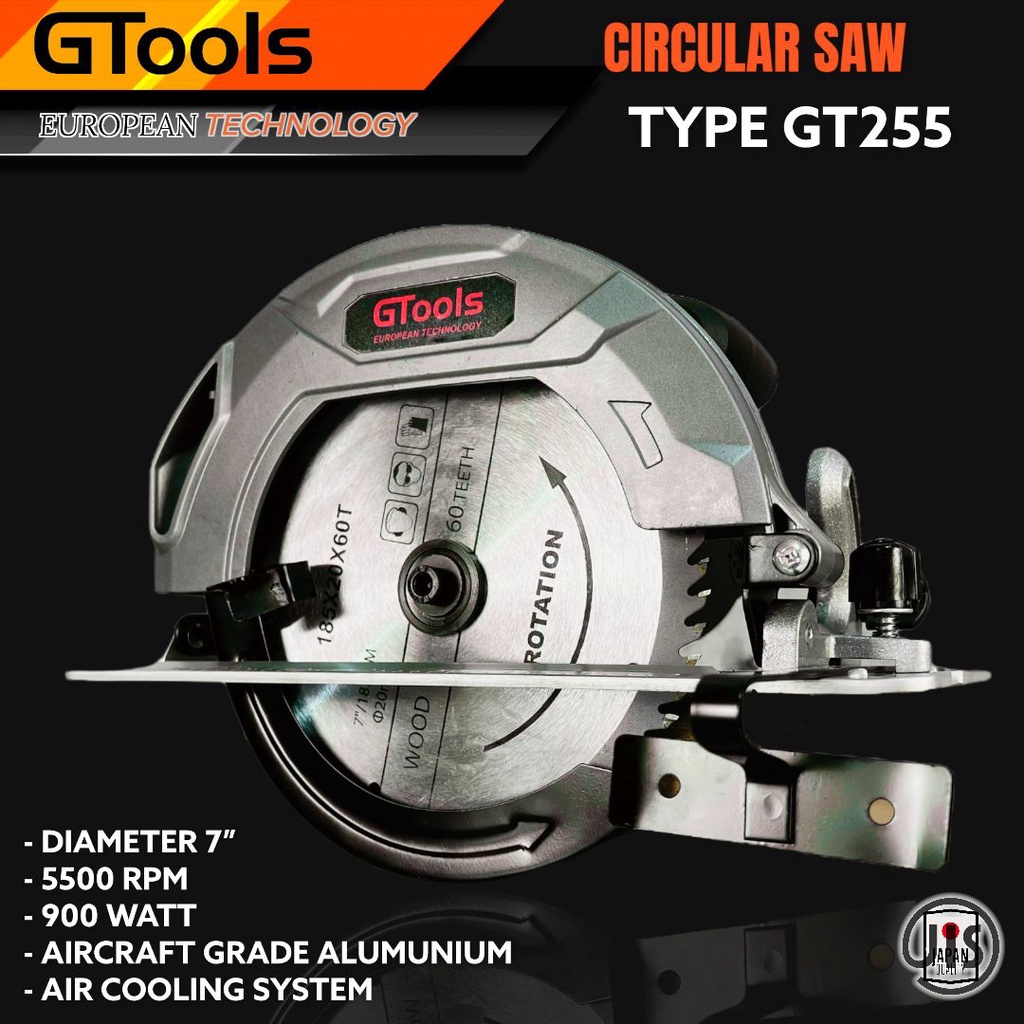 BISA COD.. Circular saw MESIN GERGAJI KAYU GTOOLS GT255 EROPA tech mesin gergaji kayu SIRKEL saw