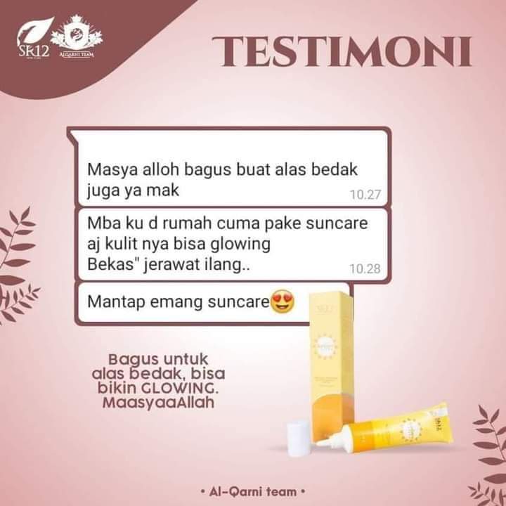 SUNSCREEN WAJAH SUNCARE SUNBLOCK SR12 LOTION ANTI BELANG PELINDUNG DARI SINAR UV A&amp;B PELEMBAB WAJAH