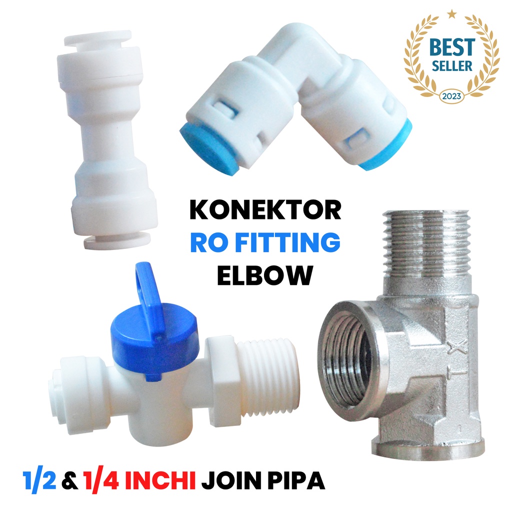 CL RO Sambungan Fitting Elbow Drat Luar Pipa Tipe L/T/Y Konektor Sistem Stop Kran Valve Filter Selan