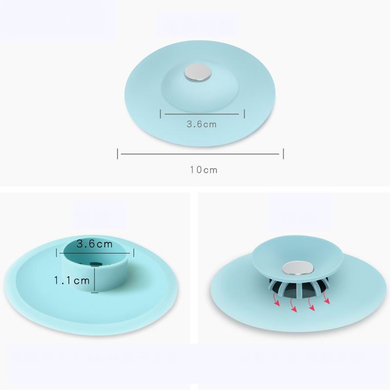 [GROSIR] SARINGAN WASTAFEL SILIKON PENUTUP LUBANG SALURAN AIR KAMAR MANDI BULAT BATHUP SILICONE