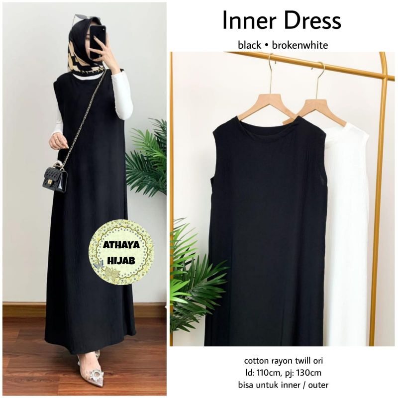 BASIC INNER DRESS // INNER KEKINIAN // INNER DRESS RAYON MURAH // INNER DRESS