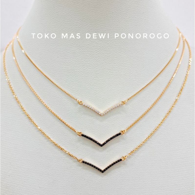 TOKO DEWI KALUNG EMAS AUREL, emas asli kadar 8K/375%