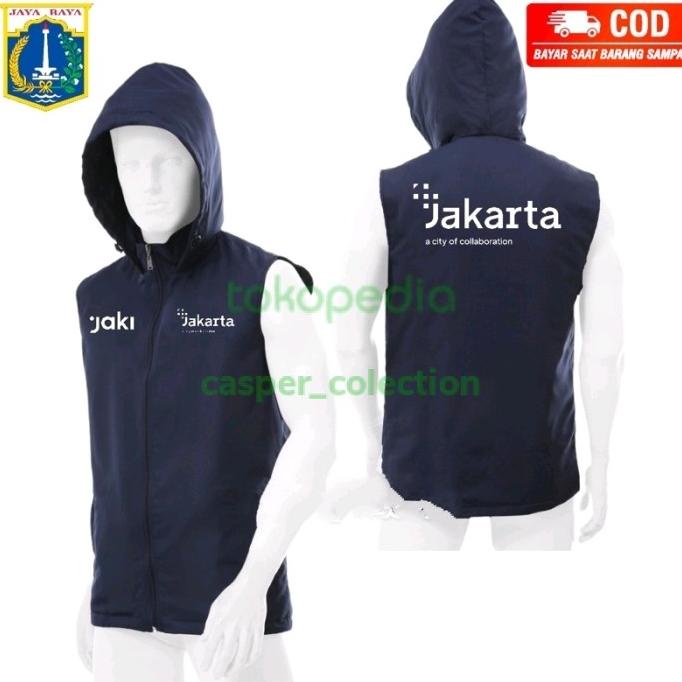 Rompi jakarta kota kolaborasi rompi dki rompi vest full bordir jak