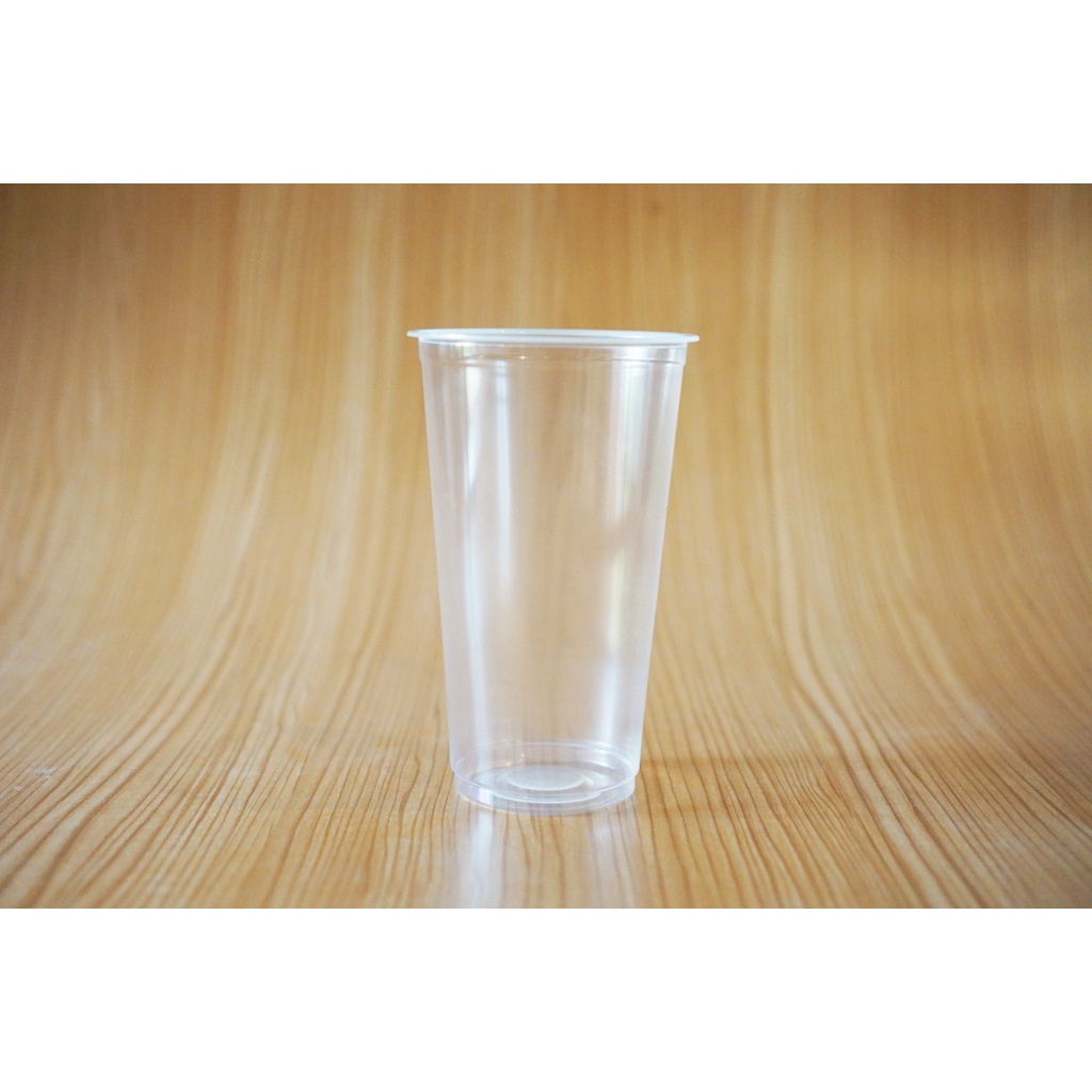 Sablon Gelas Plastik Cup Ukuran 22OZ DATAR Berat 9,5 Gram Merek SAP