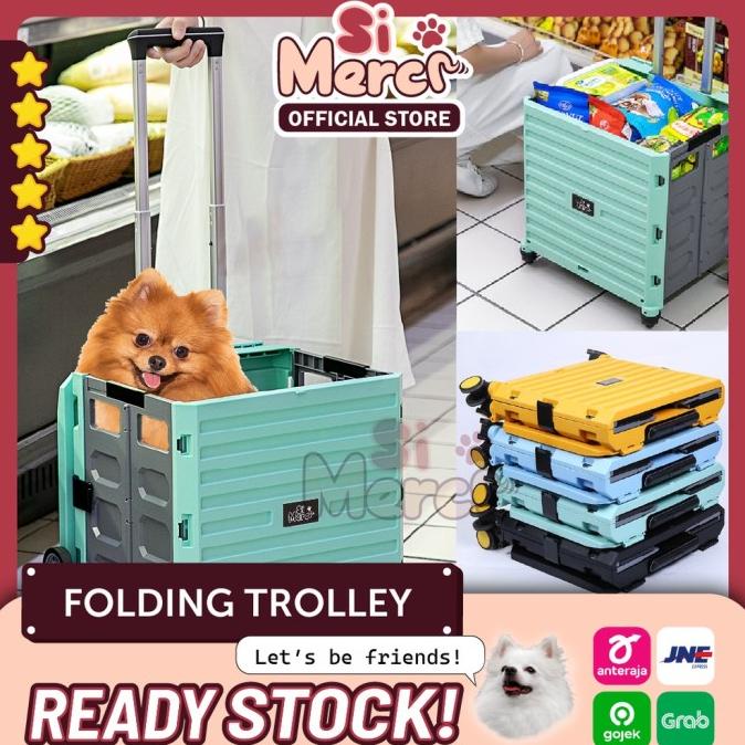 Stroller Troli Anjing Keranjang Lipat Folded / Trolley Dog Stroller