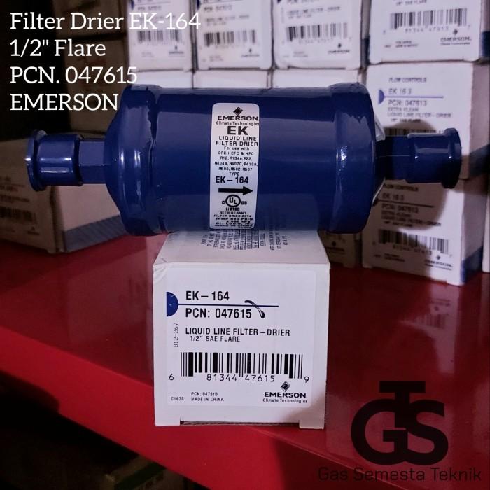 Terlaris Filter Drier Ek 164 1/2" Flare Emerson | Filter Dryer Ek-164 Emerson
