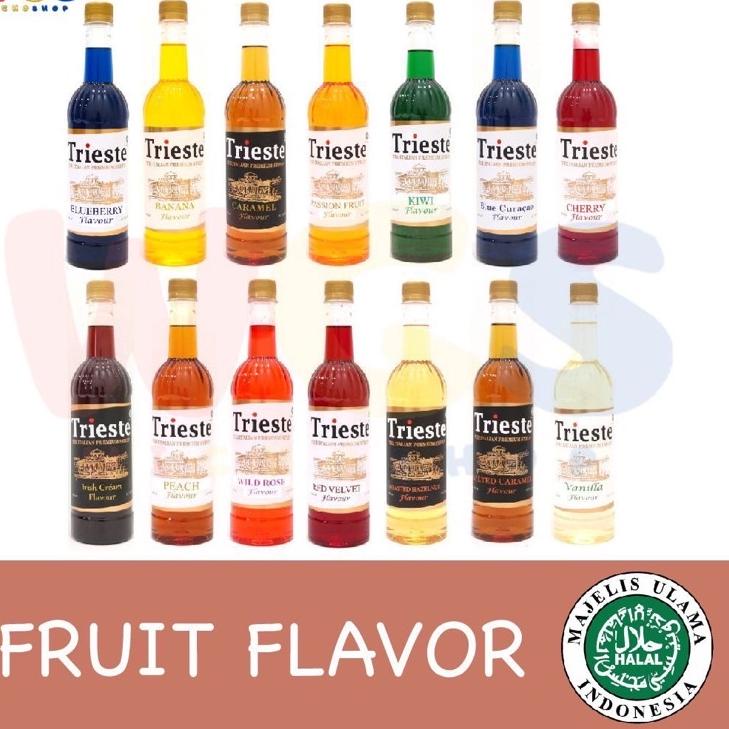 

Proses sekarang Trieste Premium Syrup Varian Fruit Flavour 650 ml - Halal MUI