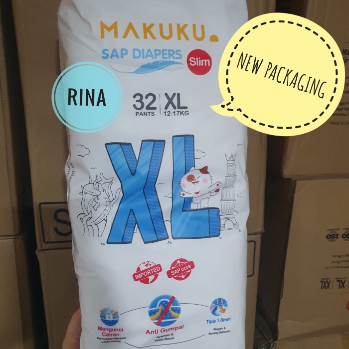 MAKUKU AIR DIAPERS PANTS XL POPOK CELANA XL