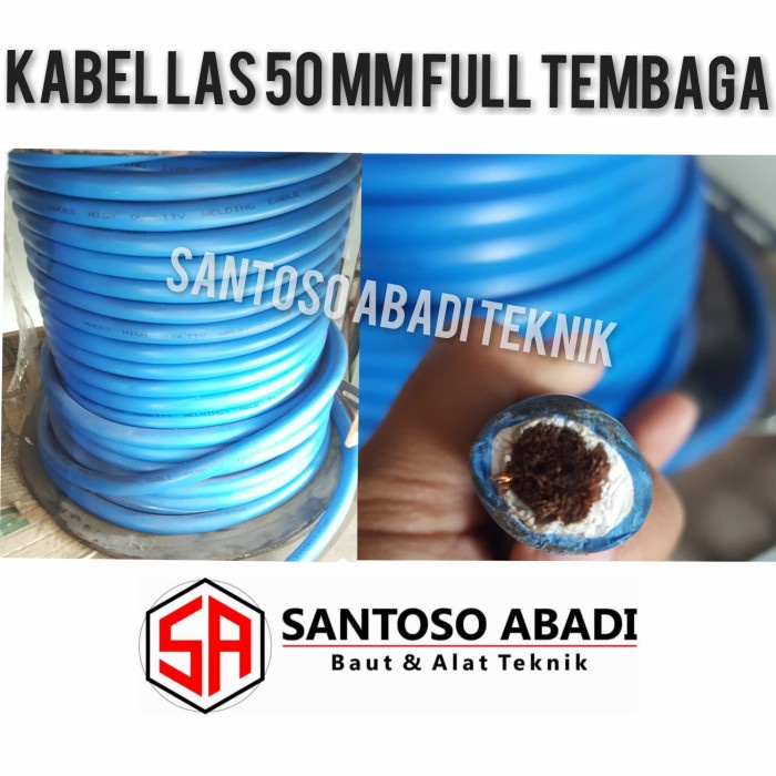 +++++] kabel las 50 mm full tembaga (biru)
