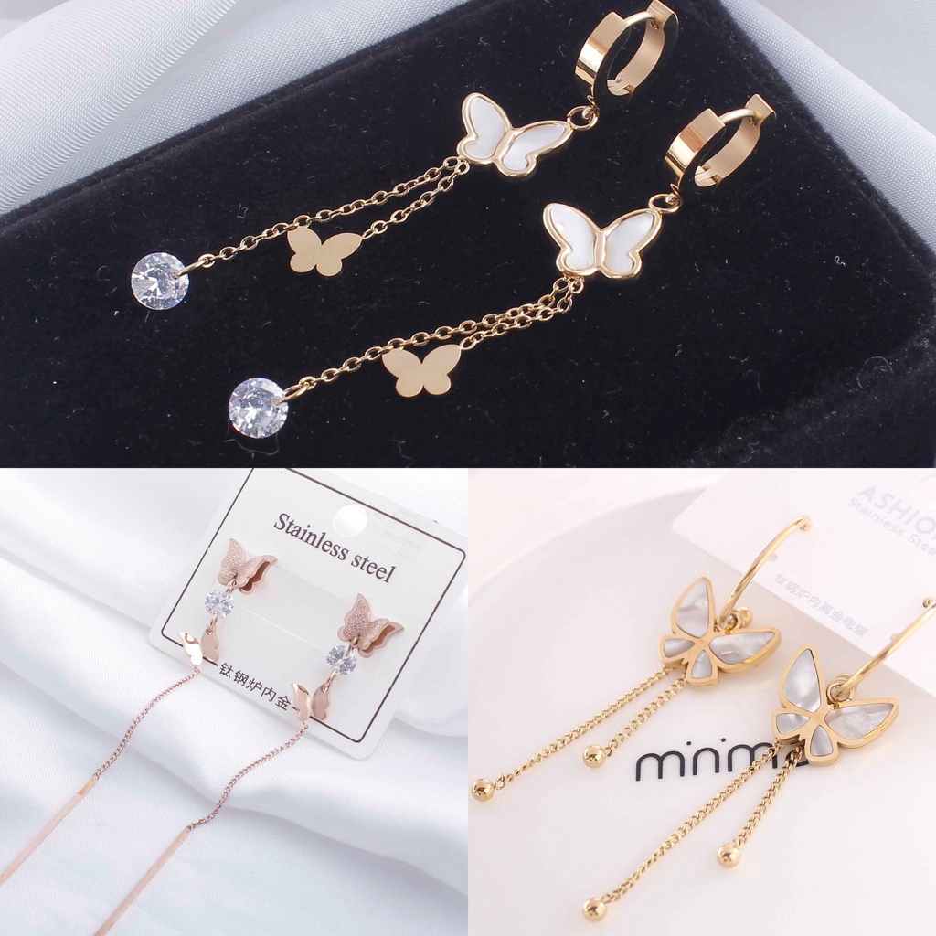 Anting Kupu-kupu Cantik Perhiasan Fashion 1122/656/7938