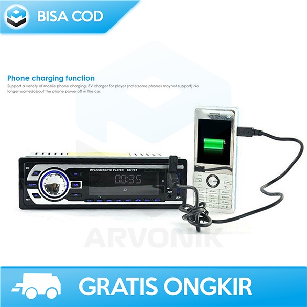 TAPE MOBIL BLUETOOTH RADIO FM USB SD CARD CAR MP3 PLAYER MULTIFUNGSI