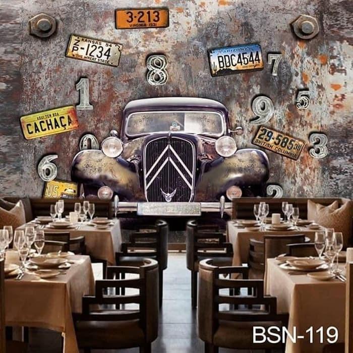 Terlaris Wallpaper Custom 3D Wallpaper Dinding Cafe 2
