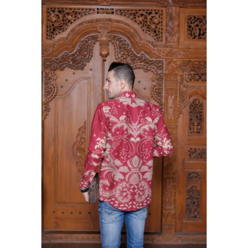 KEMEJA BATIK PRIA PREMIUM SLIMFIT FUL LAPISAN FURING