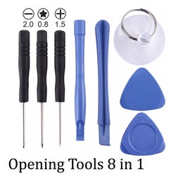 OBENG SET / OPENING TOOL / ALAT PEMBUKA SERVIS HANDPHONE / 8 in 1