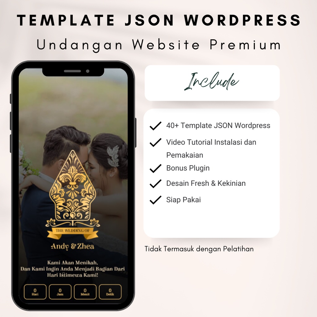Template JSON Wordpress Undangan Website Premium