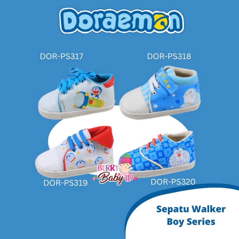 Lusty Bunny Sepatu Bayi Doraemon Baby Prewalker Anti Slip Boy Series Berry Mart