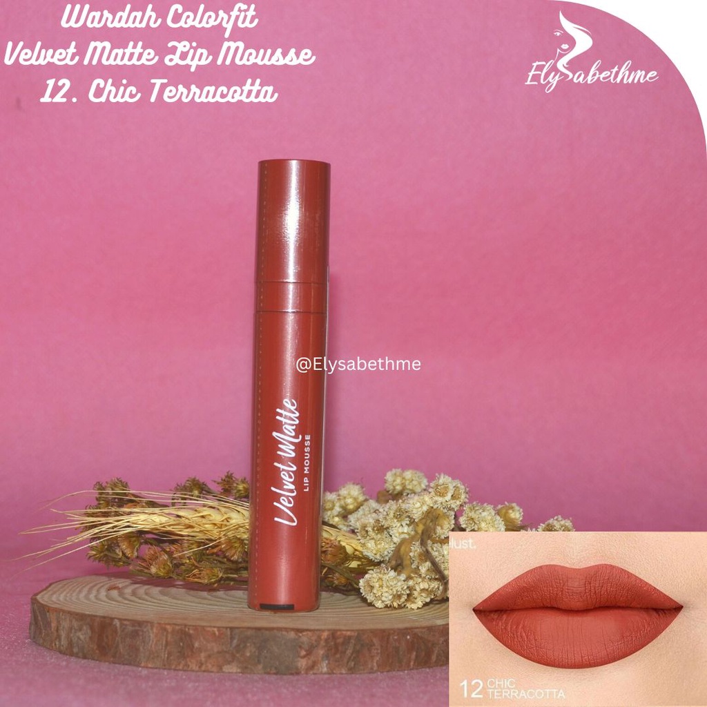 ✿ELYSABETHME✿  🅆 🄰 🅁 🄳 🄰 🄷 Wardah velvet lip mouse tesktur mattee anti luntur transferproof lipscream lipstick cair