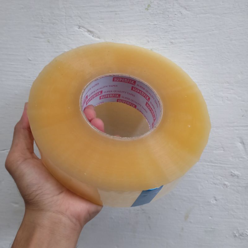 SUPERFIX Isolasi Bening 48x500 Yard | Opp Packaging Tape 48mm X 500meter | 48 MM X 500 Meter Kuat Ju