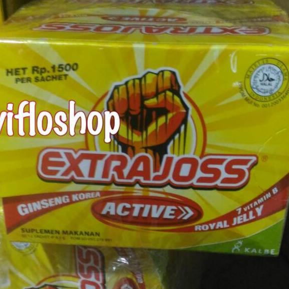 

Buruan DapetinC7o2N Extra Joss Active / Extrajoss Minuman Energi (kotak isi 12 sachet)